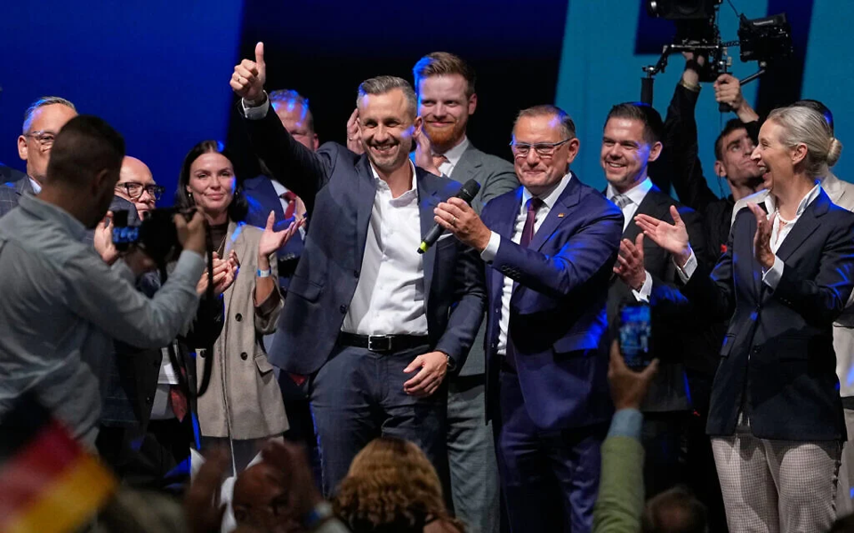 Source-supplied image for: Germany’s far-right AfD wins big at state election, but falls short of majority