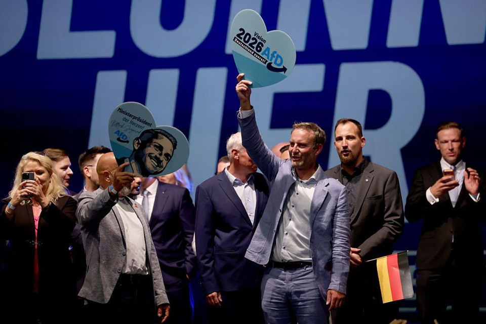 Source-supplied image for: Germany's far-right, pro-Russia party win first key regional election, falls short of forming majority